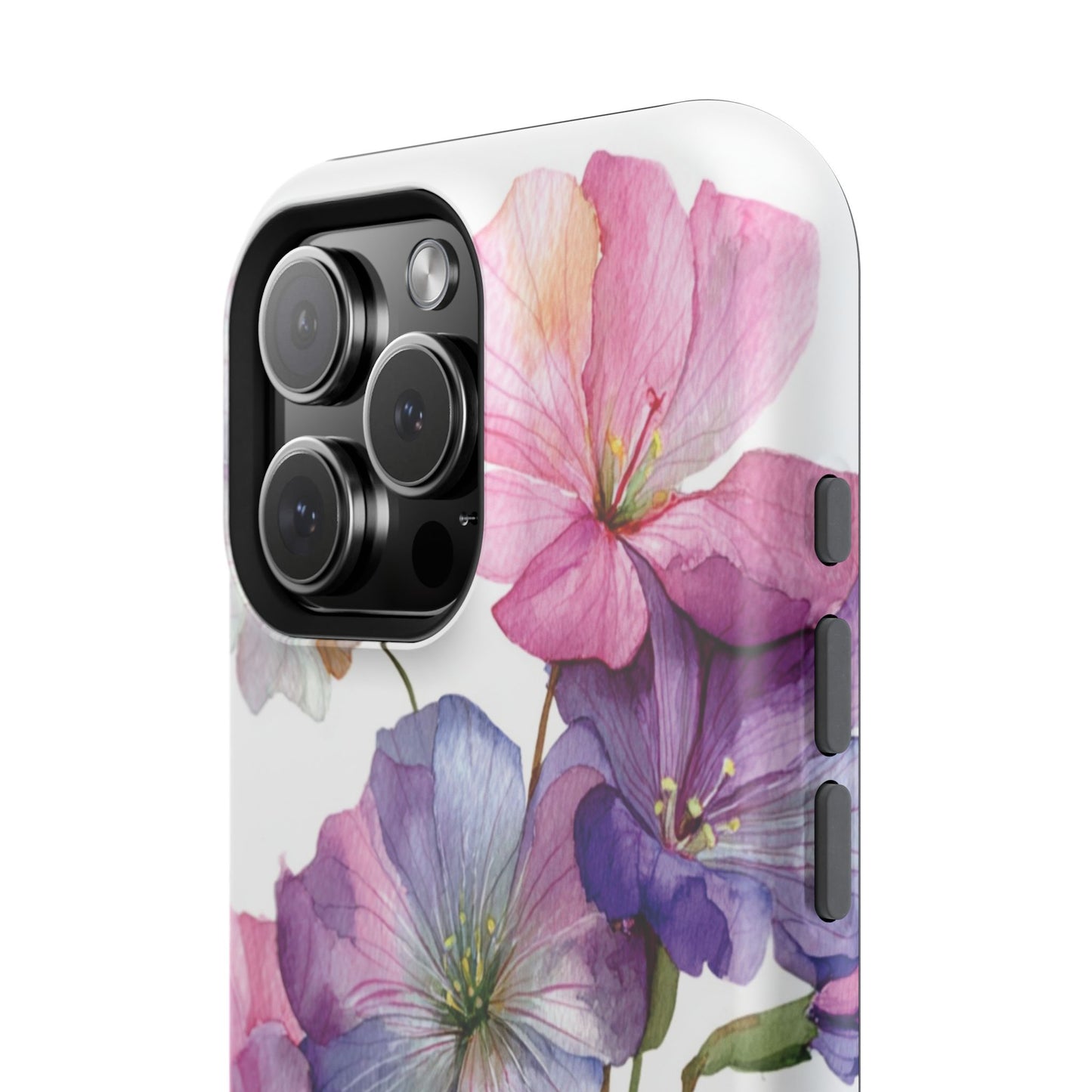 Floral Impact-Resistant Phone Case, Flower Phone Cover, Durable Floral Design Case, Gift for Her, Protective Phone Accessories