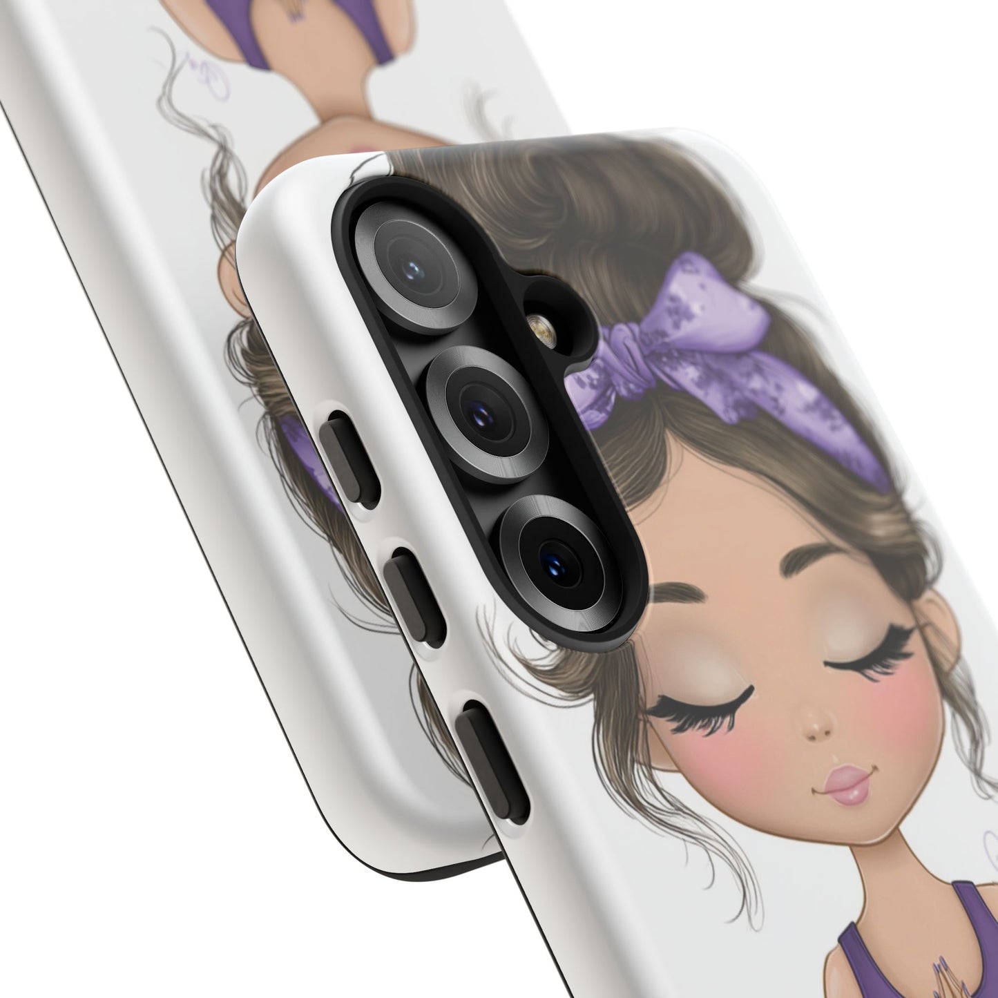 Yoga Phone Case for Mindfulness, Cute Girl Design, Gift for Yogis, Meditation Accessory, Stylish Phone Cover, Zen Vibe