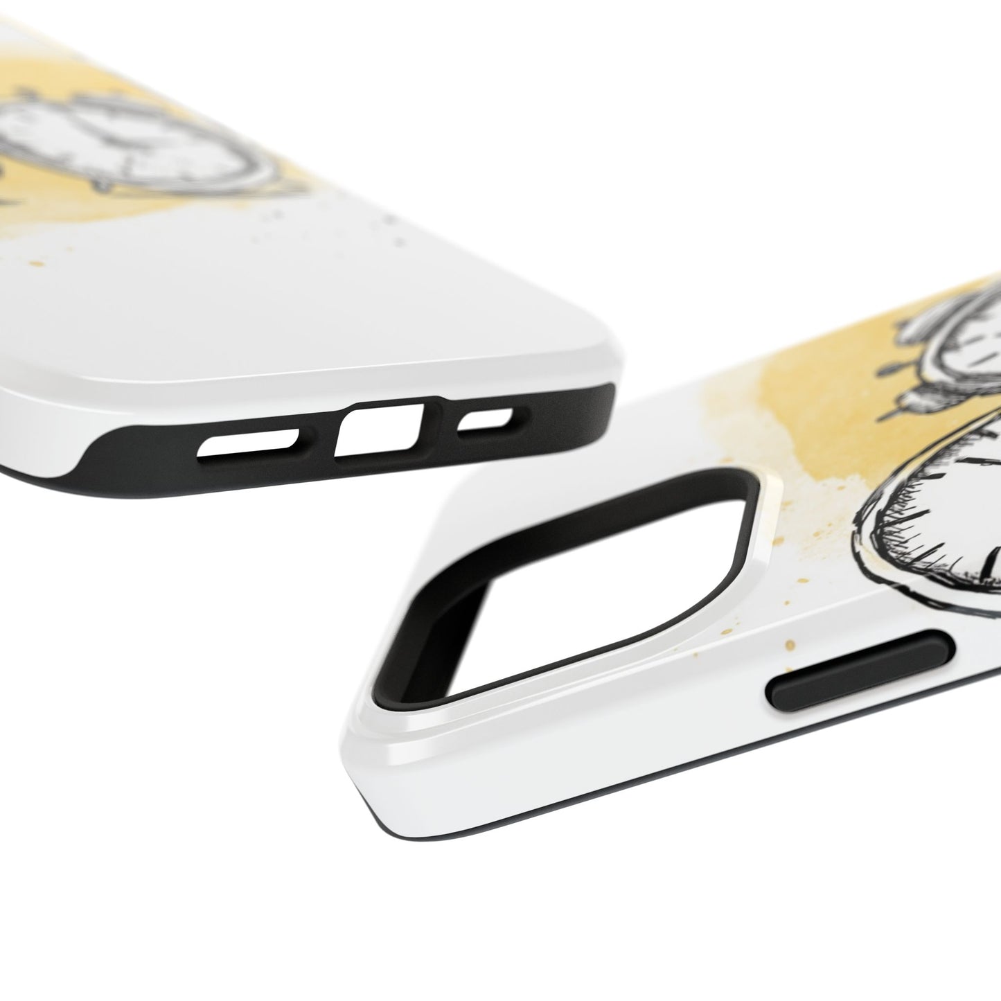 Vintage Clock Phone Case, Impact Resistant Cover for iPhone, Retro Style Gift, Timepiece Design, Unique Phone Accessory