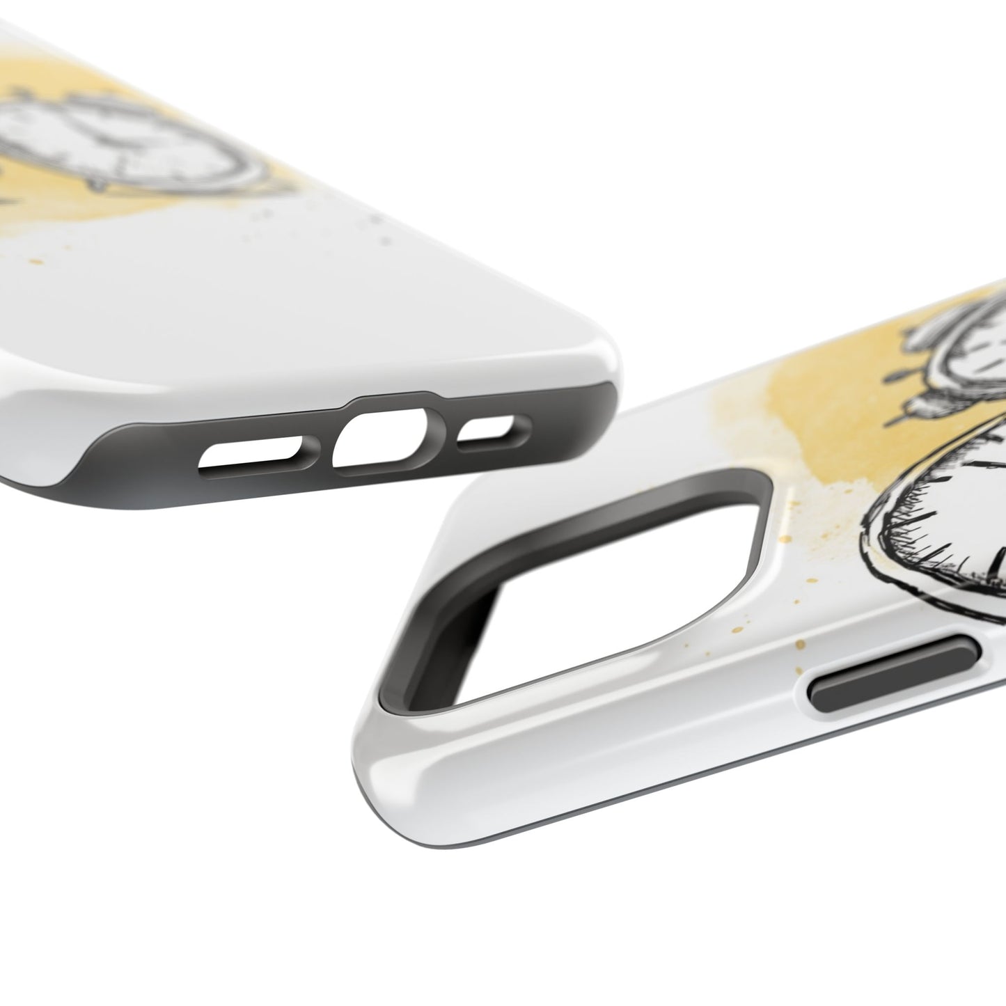 Vintage Clock Phone Case, Impact Resistant Cover for iPhone, Retro Style Gift, Timepiece Design, Unique Phone Accessory