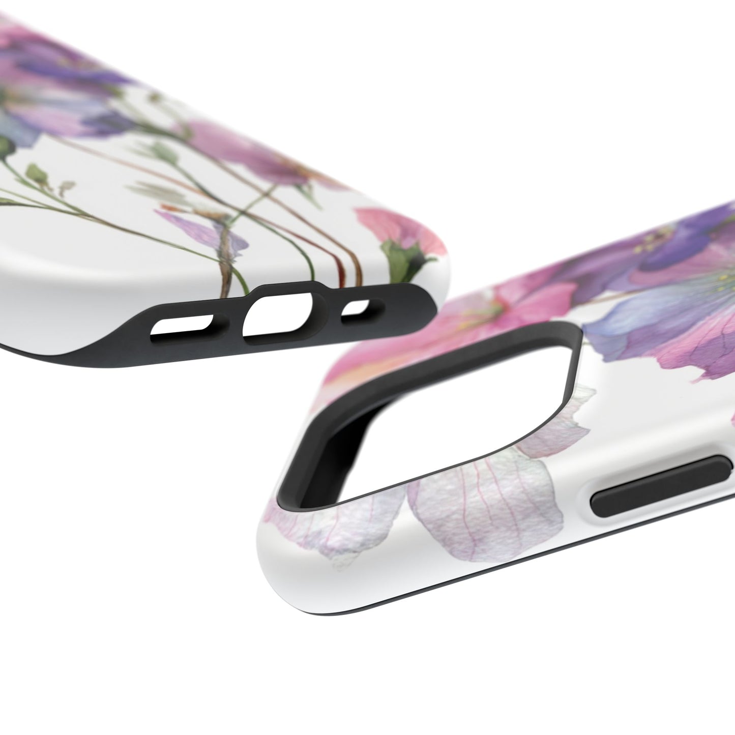 Floral Impact-Resistant Phone Case, Flower Phone Cover, Durable Floral Design Case, Gift for Her, Protective Phone Accessories