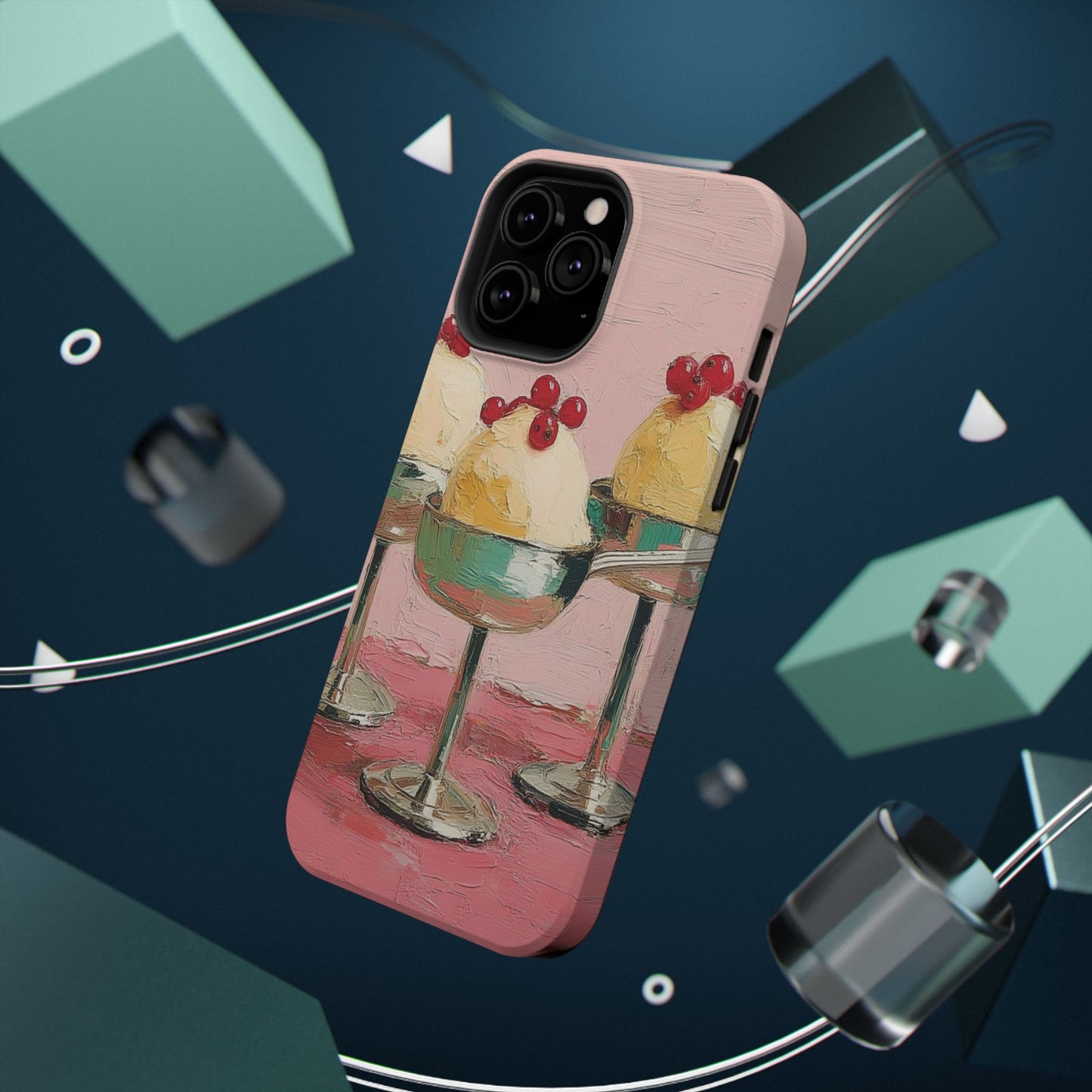 Delightful Ice Cream Cone Phone Case, Cute Phone Cover, Fun Smartphone Protection, Sweet Gift for Foodies, Whimsical Art Accessory