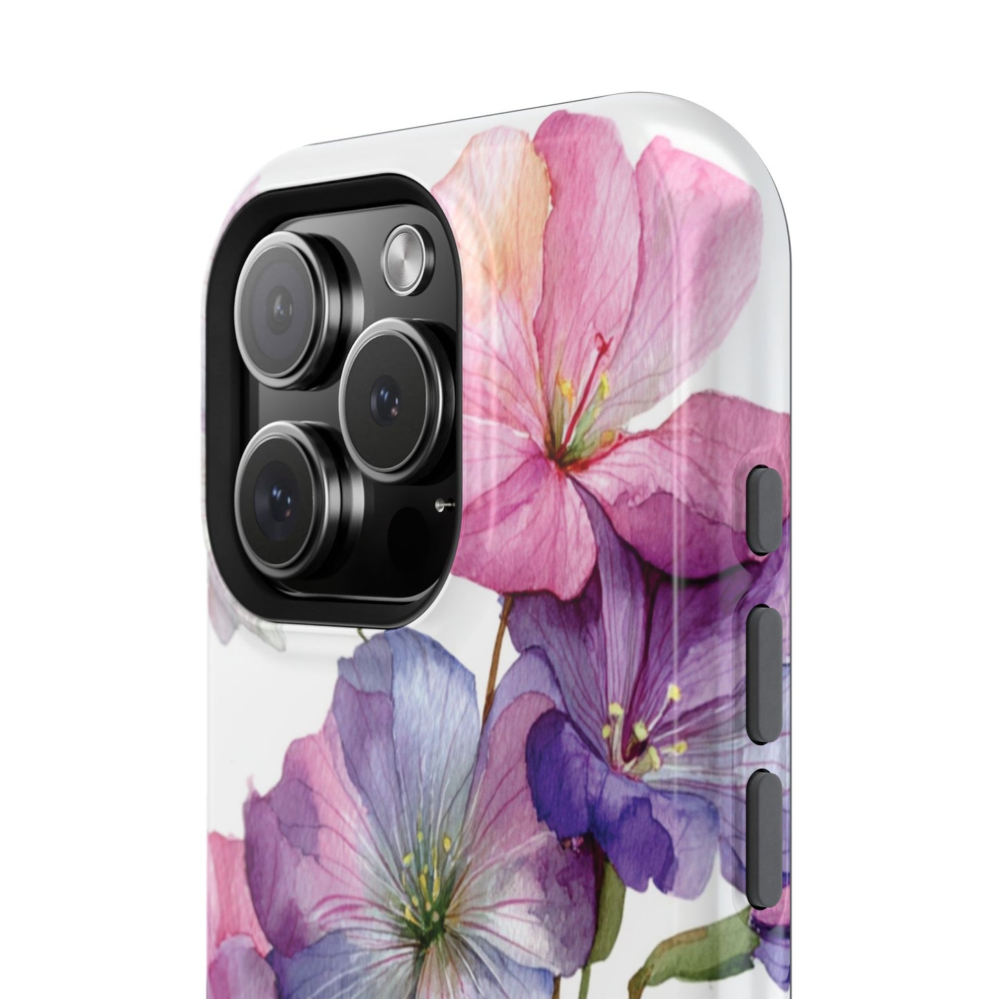 Floral Impact-Resistant Phone Case, Flower Phone Cover, Durable Floral Design Case, Gift for Her, Protective Phone Accessories
