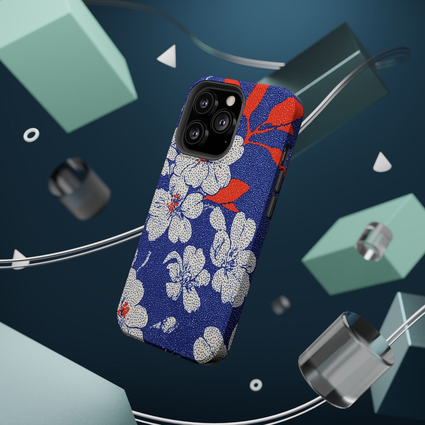 Floral Magnetic Phone Case - Durable Impact-Resistant Cover, Stylish Protection for Your Phone, Perfect Gift for Tech Lovers, Summer [...]