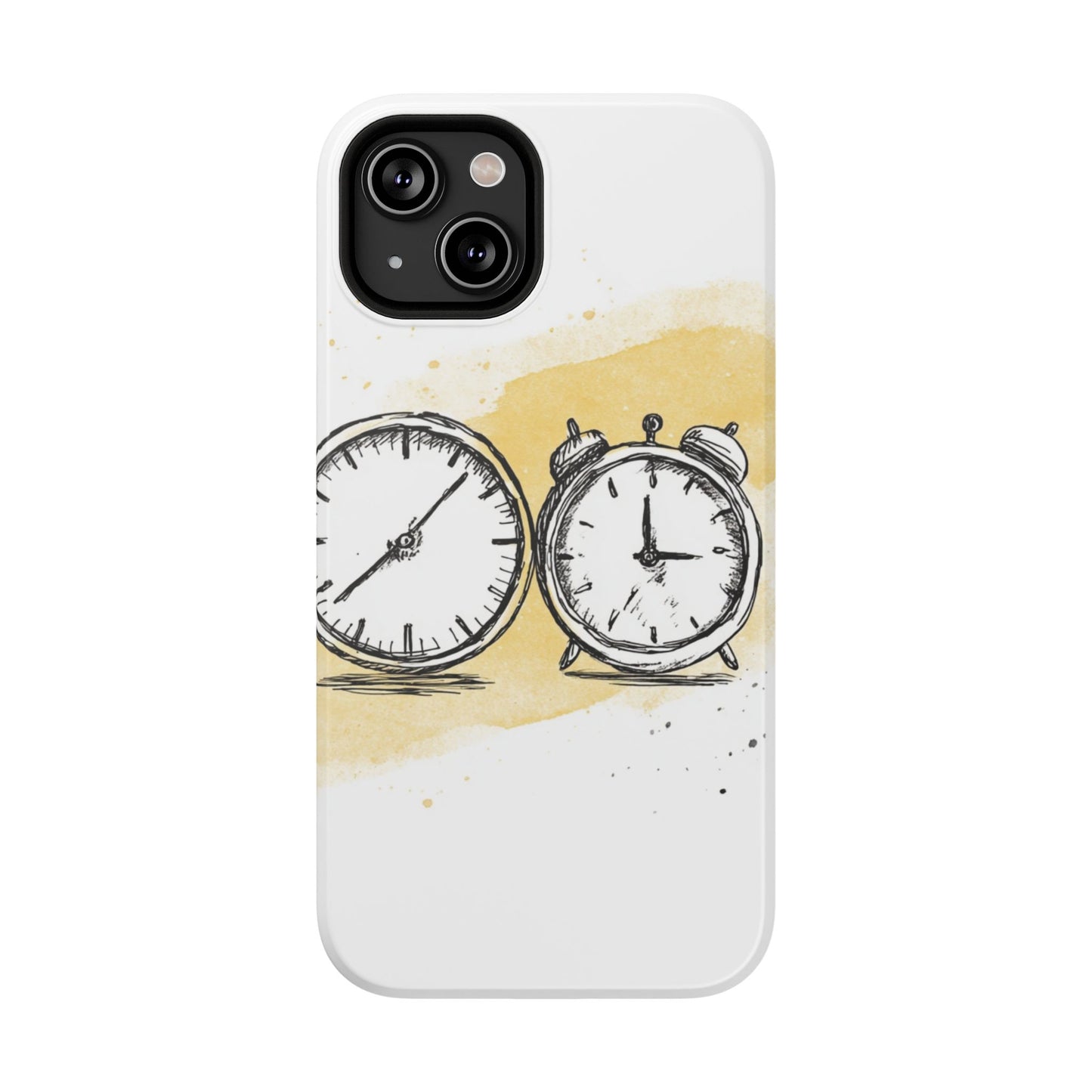 Vintage Clock Phone Case, Impact Resistant Cover for iPhone, Retro Style Gift, Timepiece Design, Unique Phone Accessory