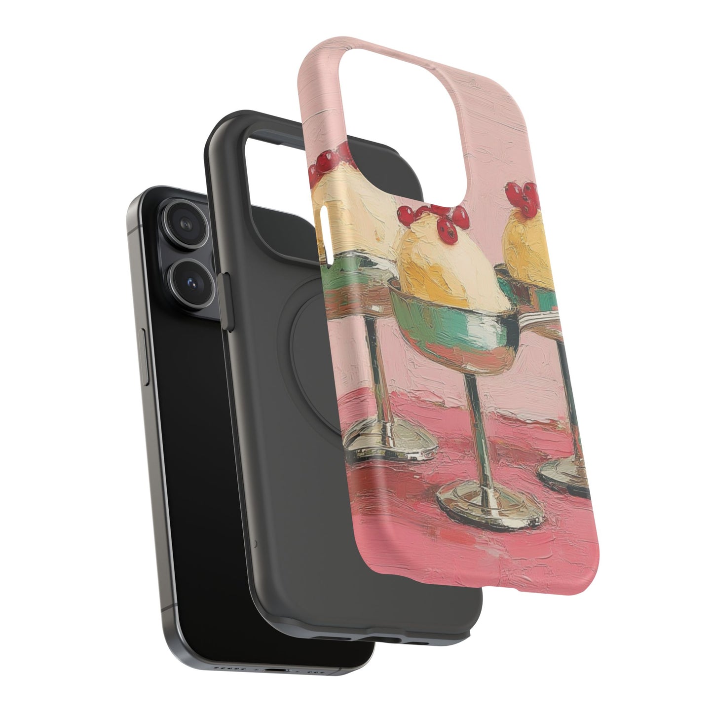 Delightful Ice Cream Cone Phone Case, Cute Phone Cover, Fun Smartphone Protection, Sweet Gift for Foodies, Whimsical Art Accessory