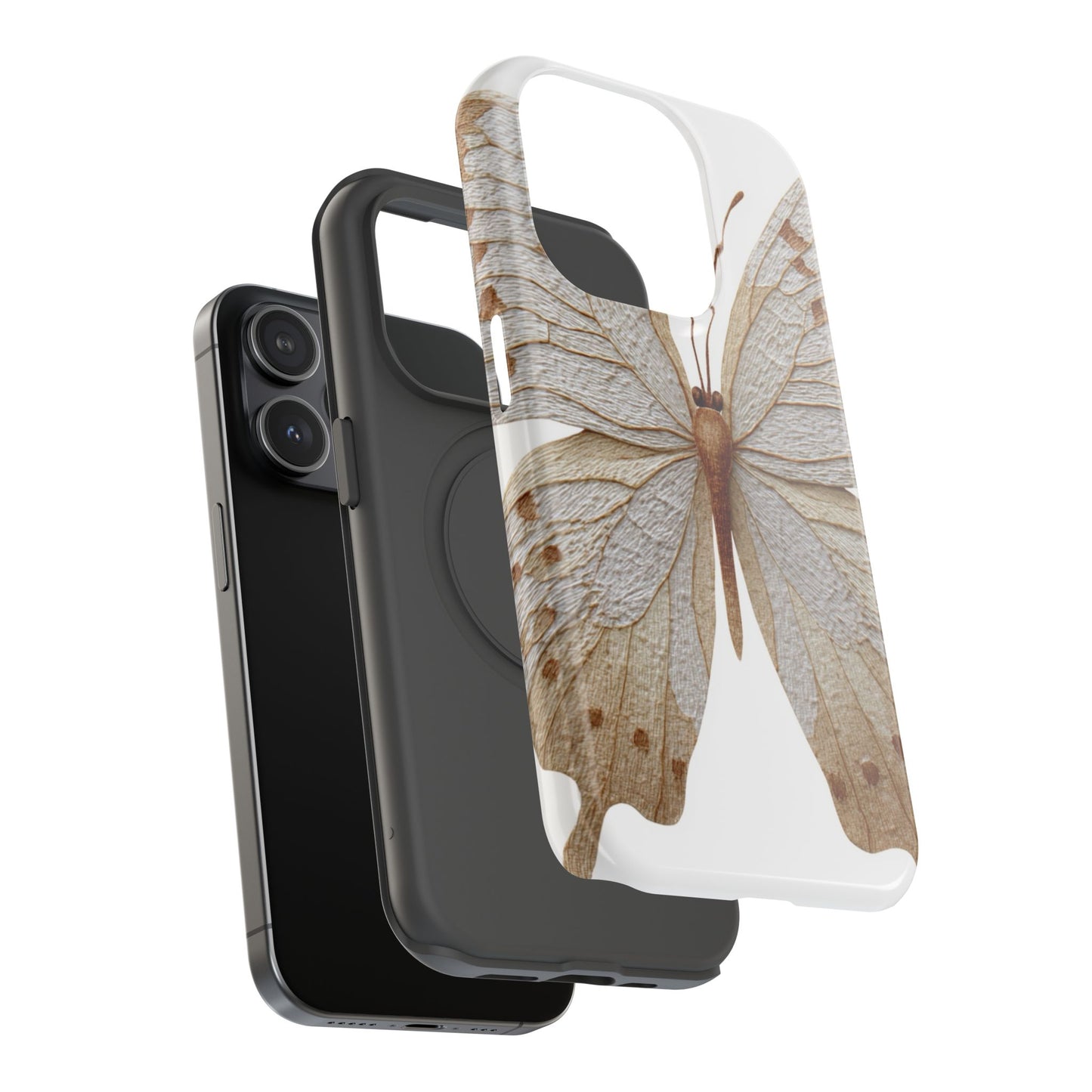 Butterfly Impact-Resistant Phone Case, Nature Lover Gift, Durable Phone Cover, Eco-Friendly Accessories, Unique Butterfly Design