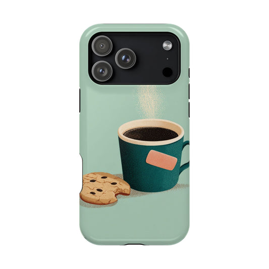 Coffee & Cookie Impact-Resistant Phone Case, Cute Phone Protector, Fun Gift, Unique Phone Cover, Best Friend Gift, Cute Coffee Lover