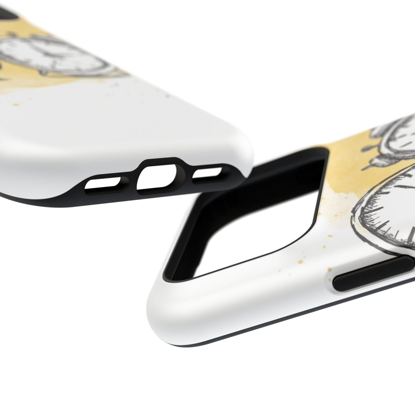 Vintage Clock Phone Case, Impact Resistant Cover for iPhone, Retro Style Gift, Timepiece Design, Unique Phone Accessory