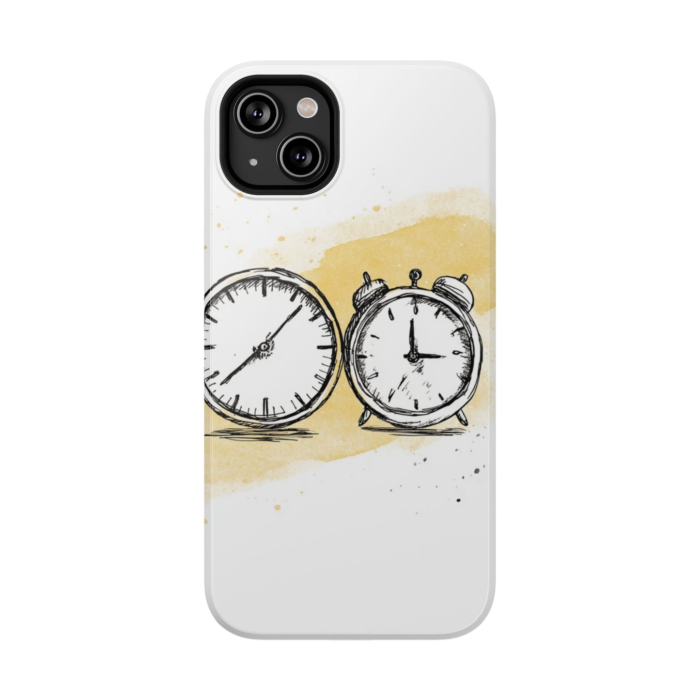 Vintage Clock Phone Case, Impact Resistant Cover for iPhone, Retro Style Gift, Timepiece Design, Unique Phone Accessory