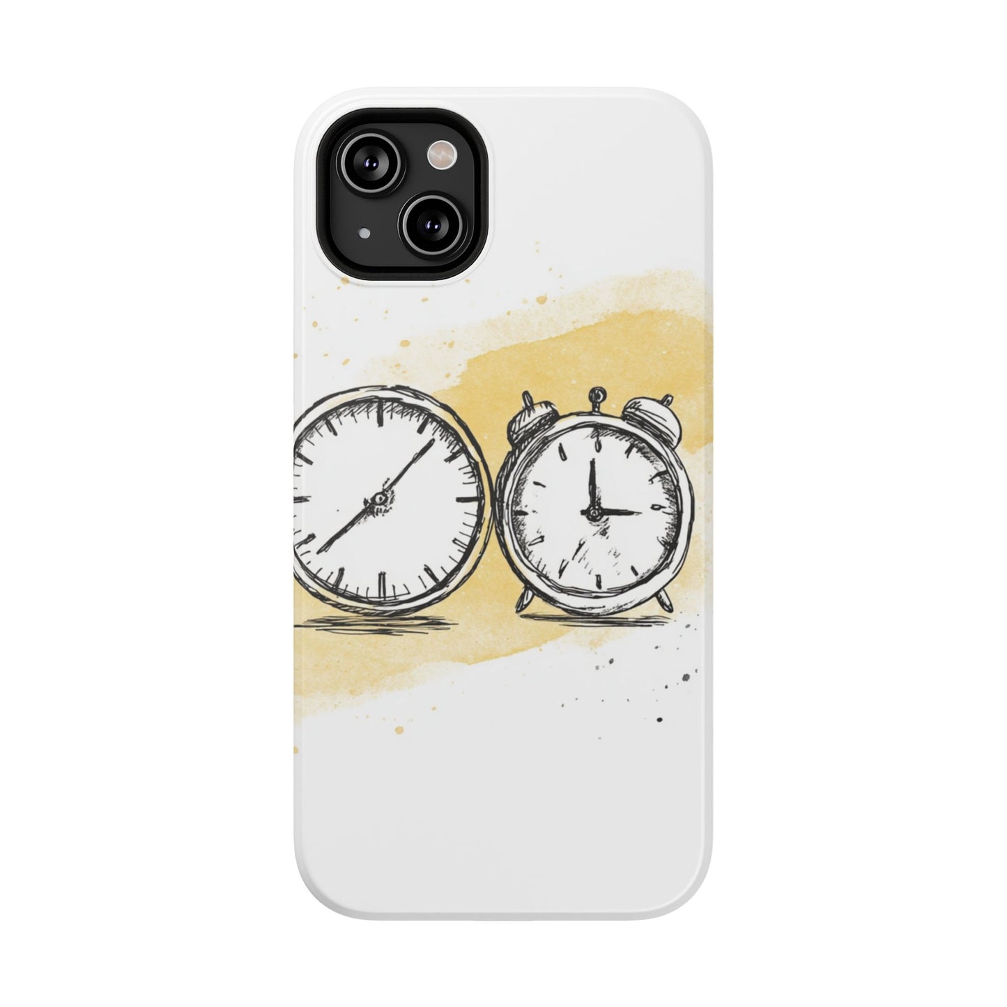 Vintage Clock Phone Case, Impact Resistant Cover for iPhone, Retro Style Gift, Timepiece Design, Unique Phone Accessory