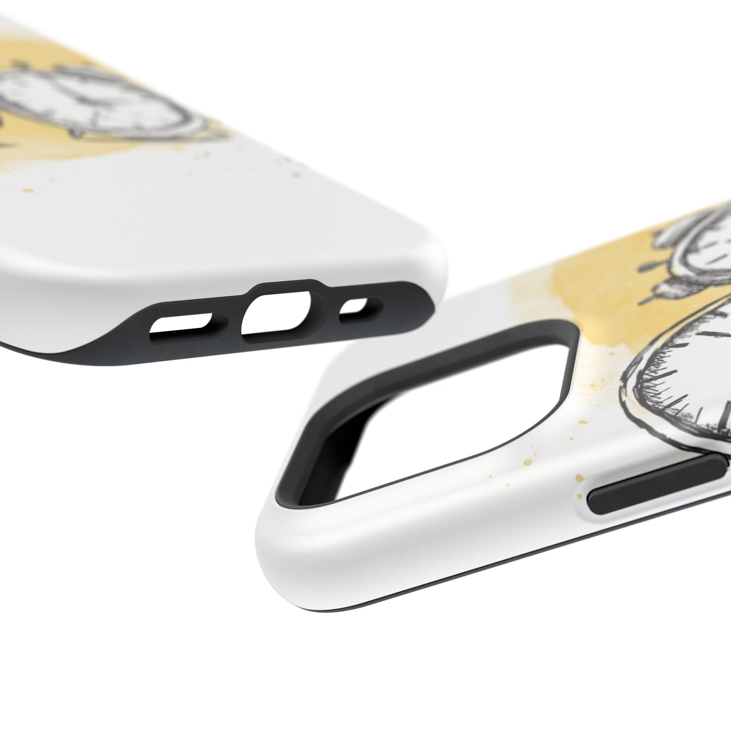Vintage Clock Phone Case, Impact Resistant Cover for iPhone, Retro Style Gift, Timepiece Design, Unique Phone Accessory