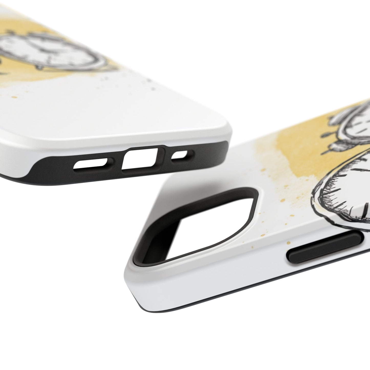 Vintage Clock Phone Case, Impact Resistant Cover for iPhone, Retro Style Gift, Timepiece Design, Unique Phone Accessory