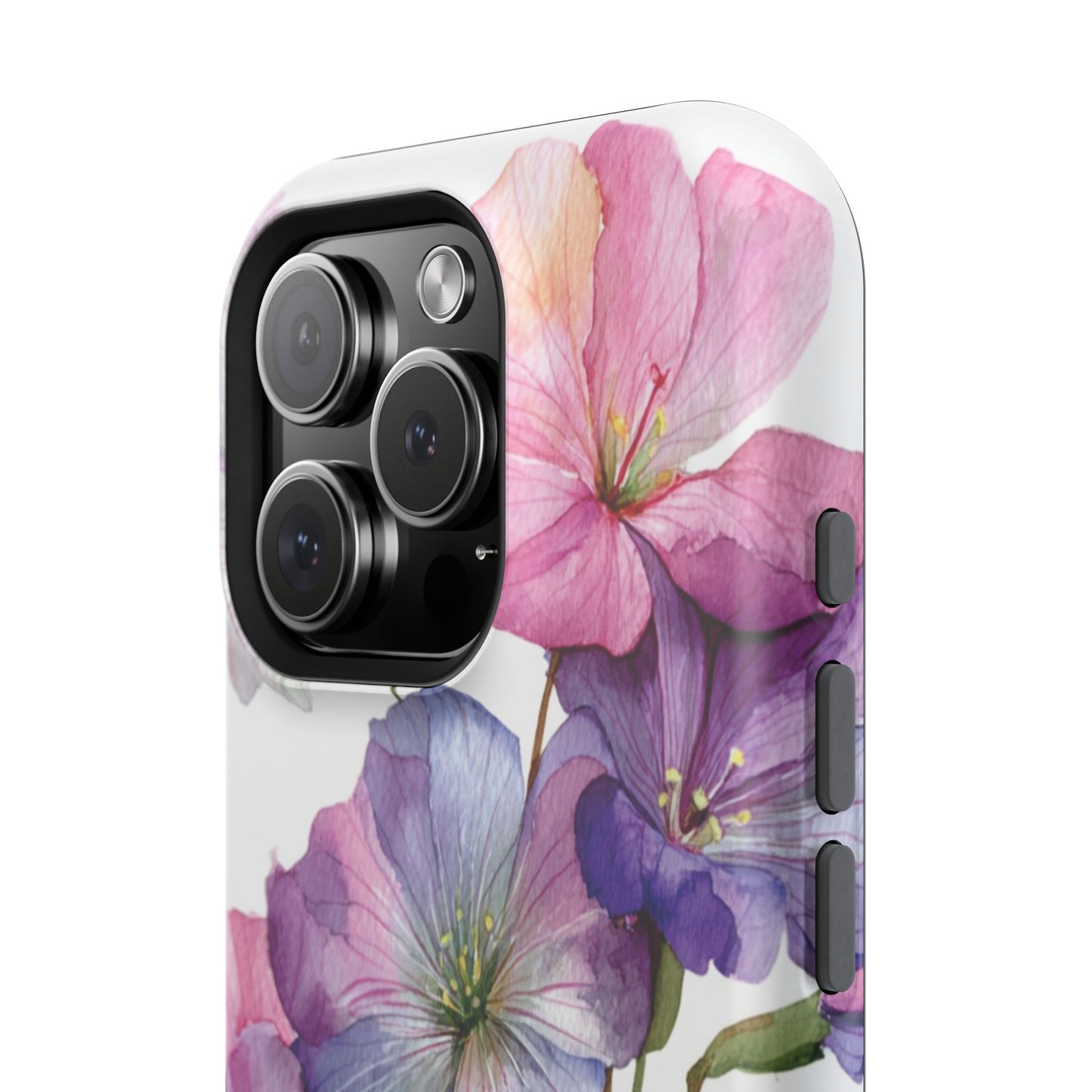 Floral Impact-Resistant Phone Case, Flower Phone Cover, Durable Floral Design Case, Gift for Her, Protective Phone Accessories