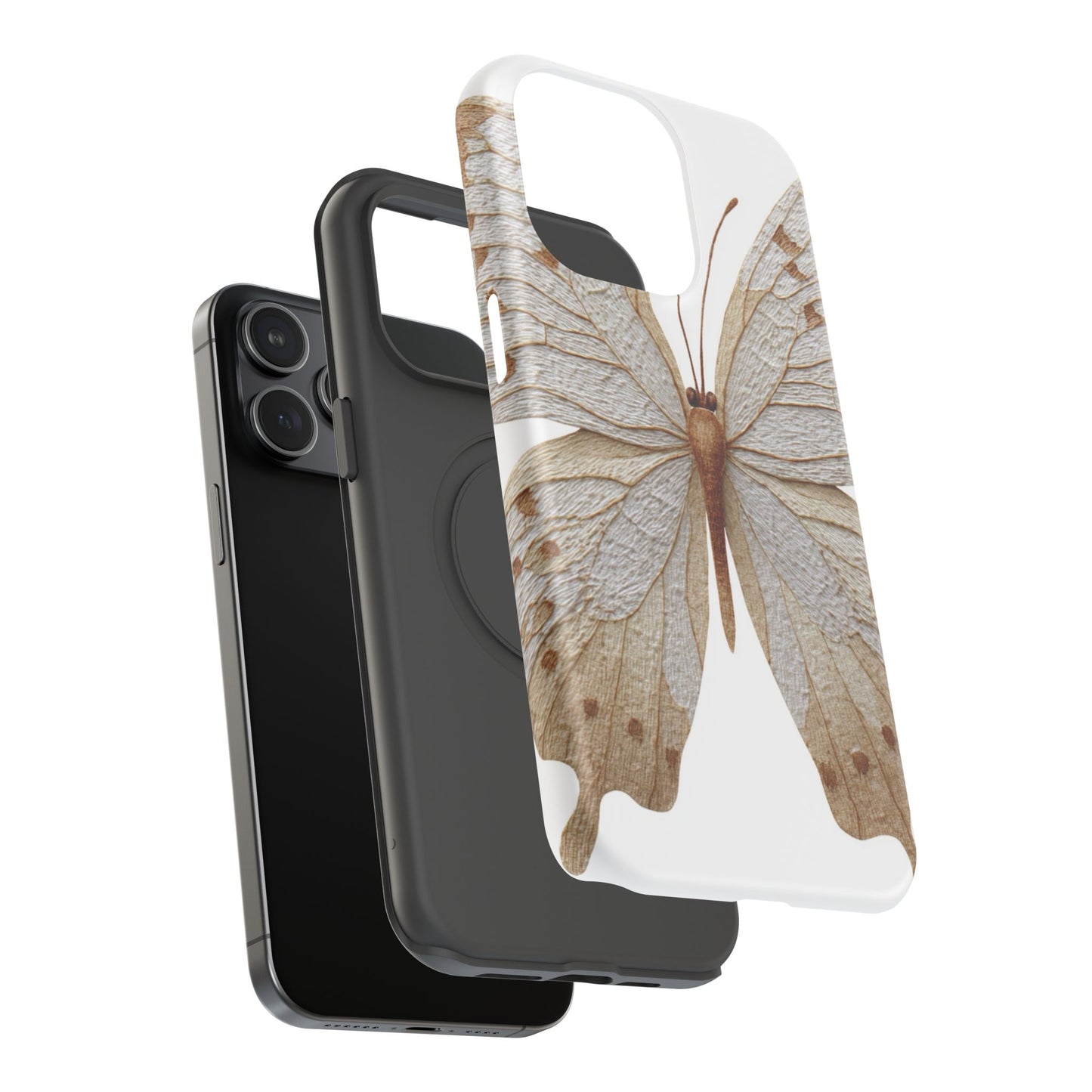 Butterfly Impact-Resistant Phone Case, Nature Lover Gift, Durable Phone Cover, Eco-Friendly Accessories, Unique Butterfly Design