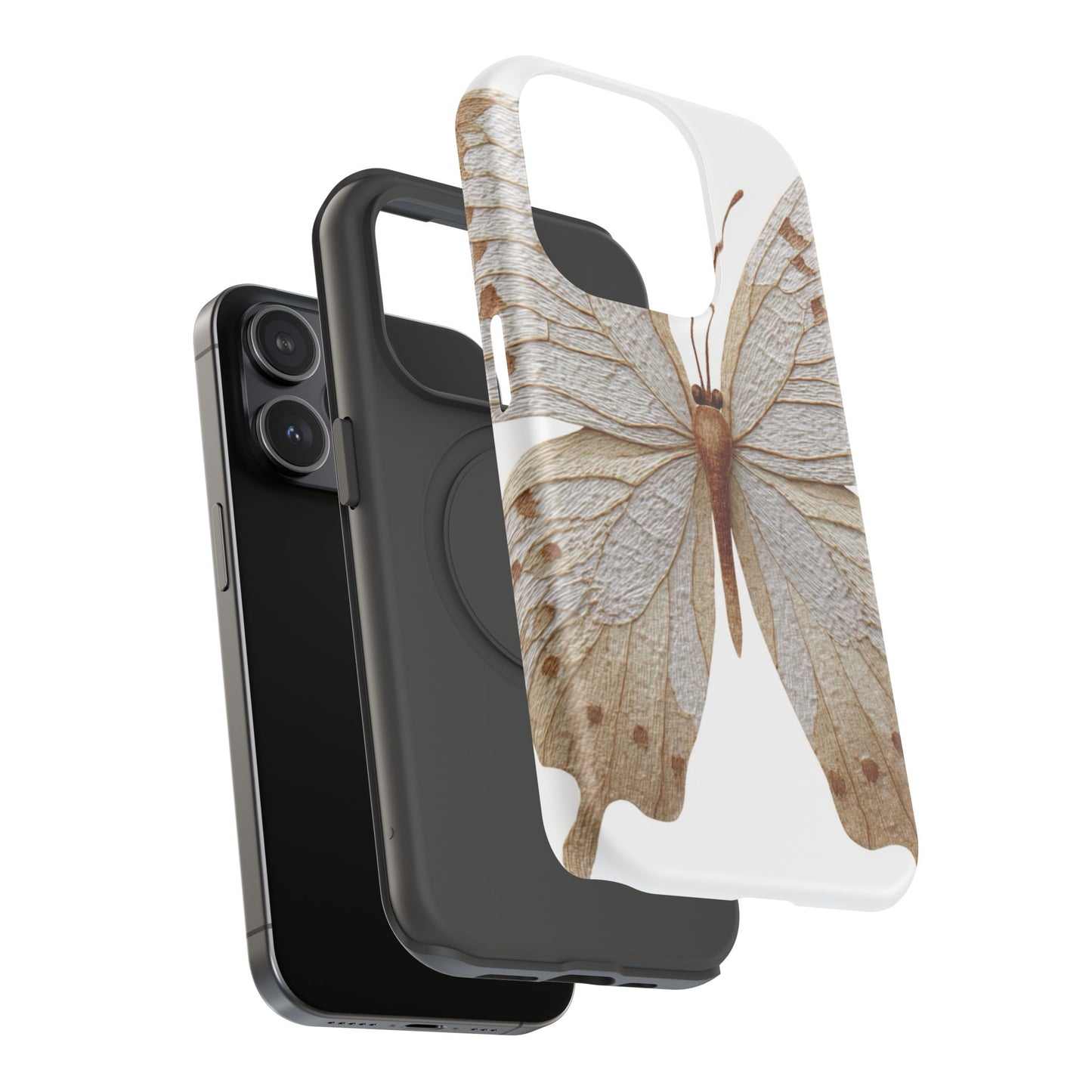 Butterfly Impact-Resistant Phone Case, Nature Lover Gift, Durable Phone Cover, Eco-Friendly Accessories, Unique Butterfly Design
