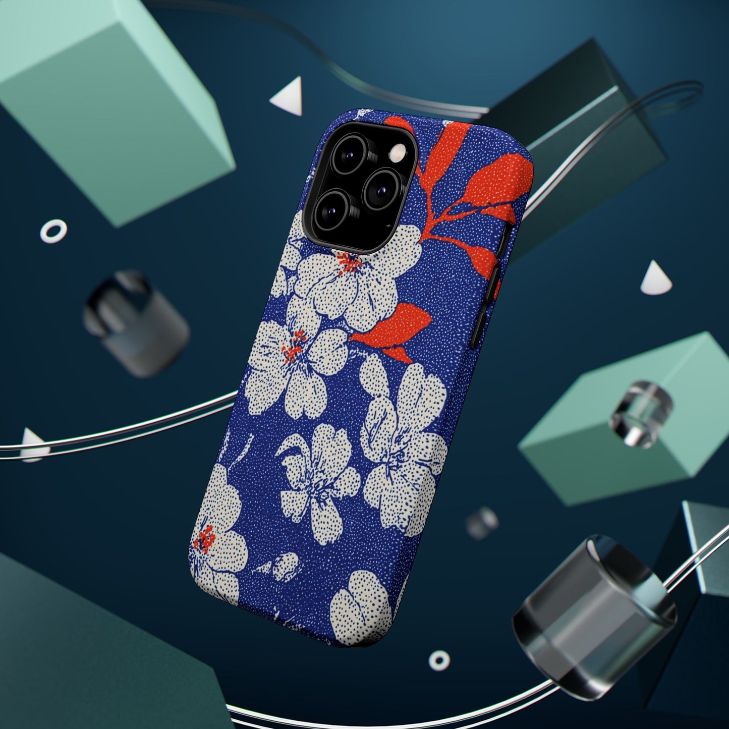 Floral Magnetic Phone Case - Durable Impact-Resistant Cover, Stylish Protection for Your Phone, Perfect Gift for Tech Lovers, Summer [...]