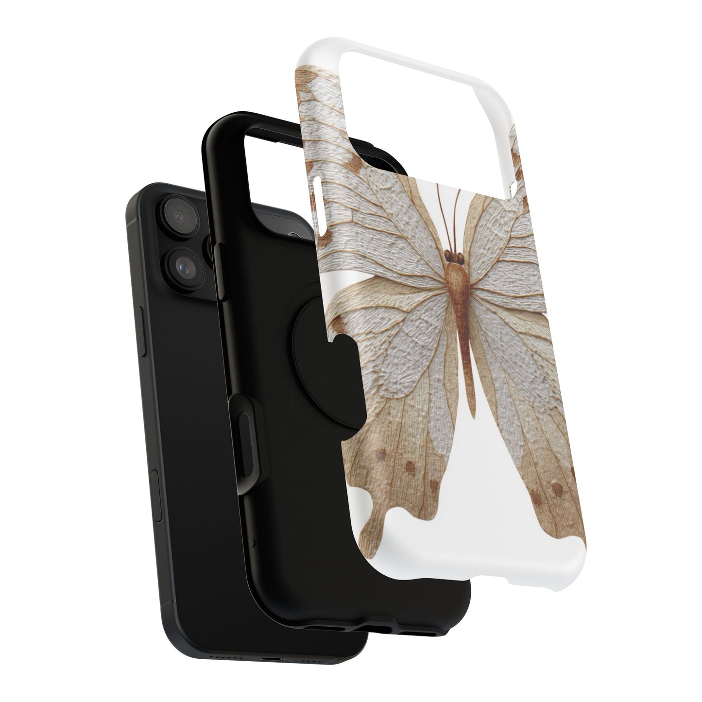 Butterfly Impact-Resistant Phone Case, Nature Lover Gift, Durable Phone Cover, Eco-Friendly Accessories, Unique Butterfly Design