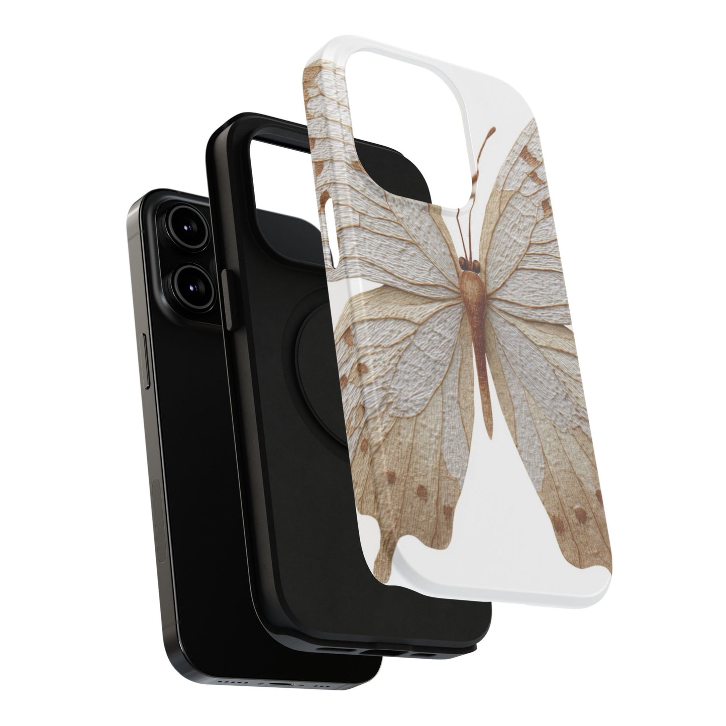 Butterfly Impact-Resistant Phone Case, Nature Lover Gift, Durable Phone Cover, Eco-Friendly Accessories, Unique Butterfly Design
