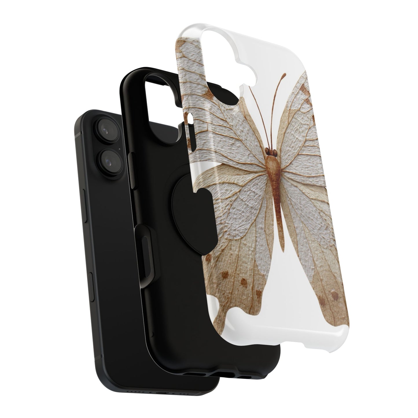 Butterfly Impact-Resistant Phone Case, Nature Lover Gift, Durable Phone Cover, Eco-Friendly Accessories, Unique Butterfly Design