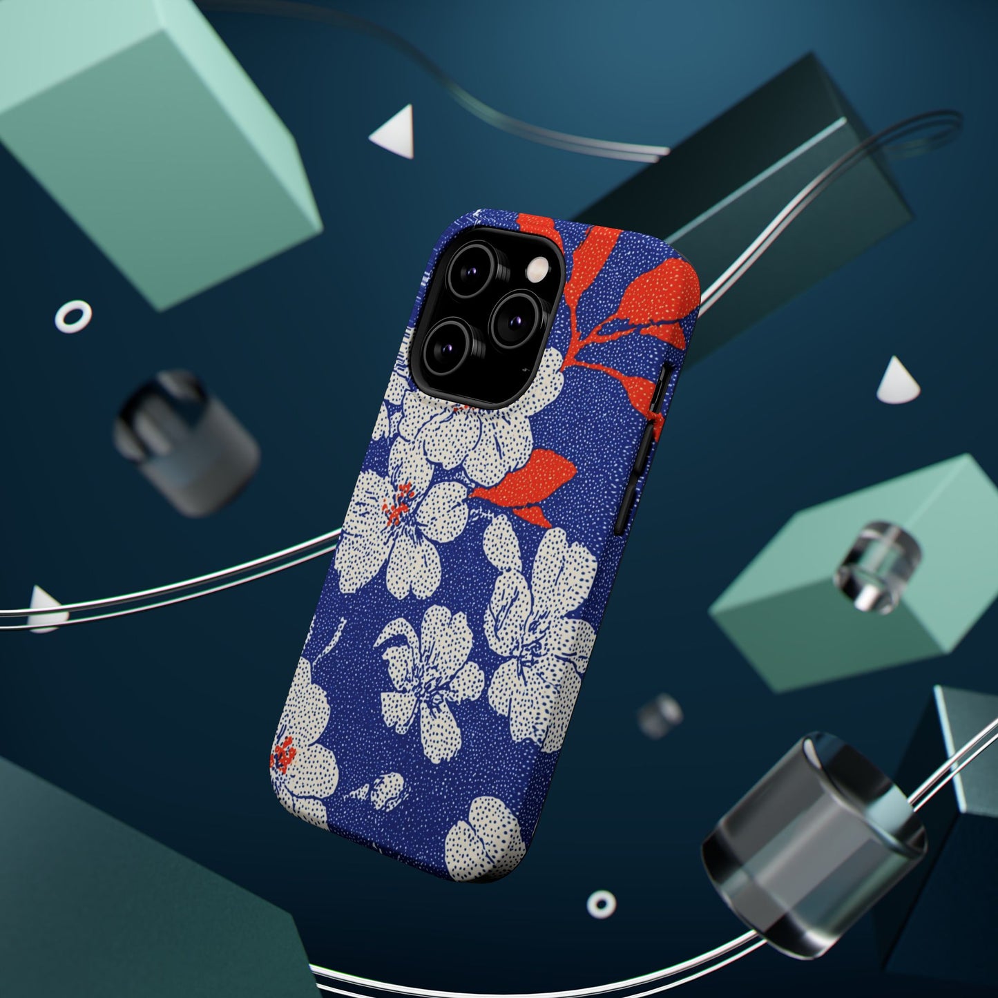 Floral Magnetic Phone Case - Durable Impact-Resistant Cover, Stylish Protection for Your Phone, Perfect Gift for Tech Lovers, Summer [...]