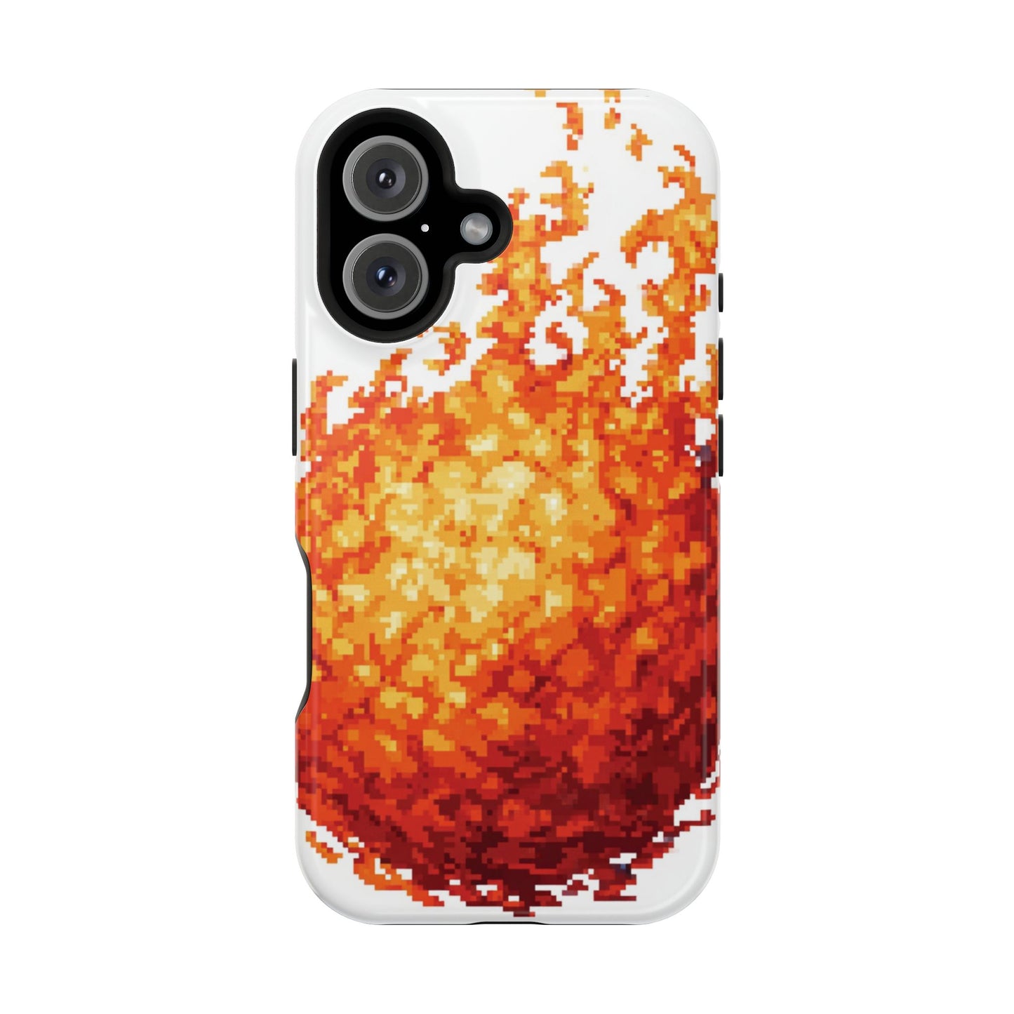 Impact-Resistant Phone Cases with Fiery Design, Protective Case, Unique Phone Cover, Gamer Gift, Trendy Accessibility
