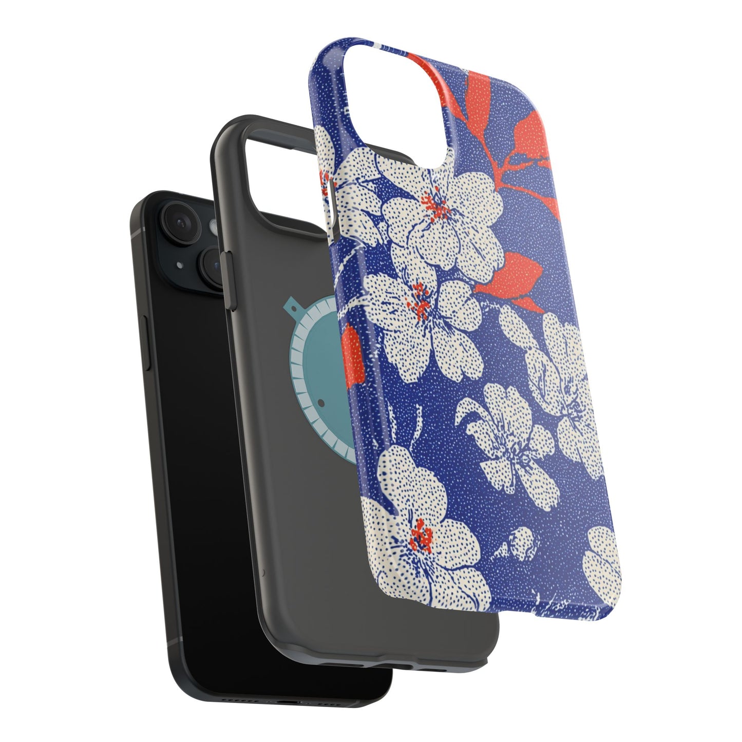 Floral Magnetic Phone Case - Durable Impact-Resistant Cover, Stylish Protection for Your Phone, Perfect Gift for Tech Lovers, Summer [...]