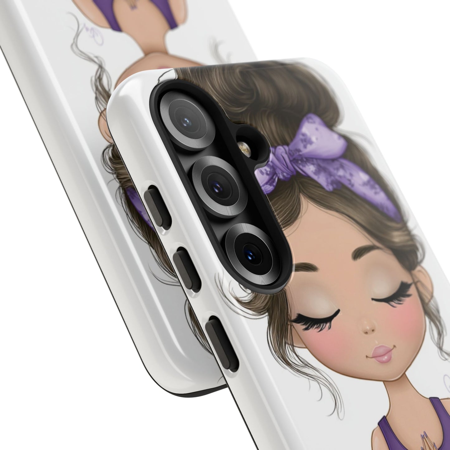 Yoga Phone Case for Mindfulness, Cute Girl Design, Gift for Yogis, Meditation Accessory, Stylish Phone Cover, Zen Vibe