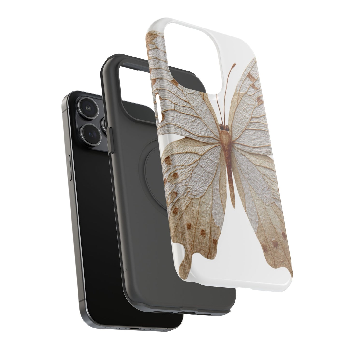 Butterfly Impact-Resistant Phone Case, Nature Lover Gift, Durable Phone Cover, Eco-Friendly Accessories, Unique Butterfly Design