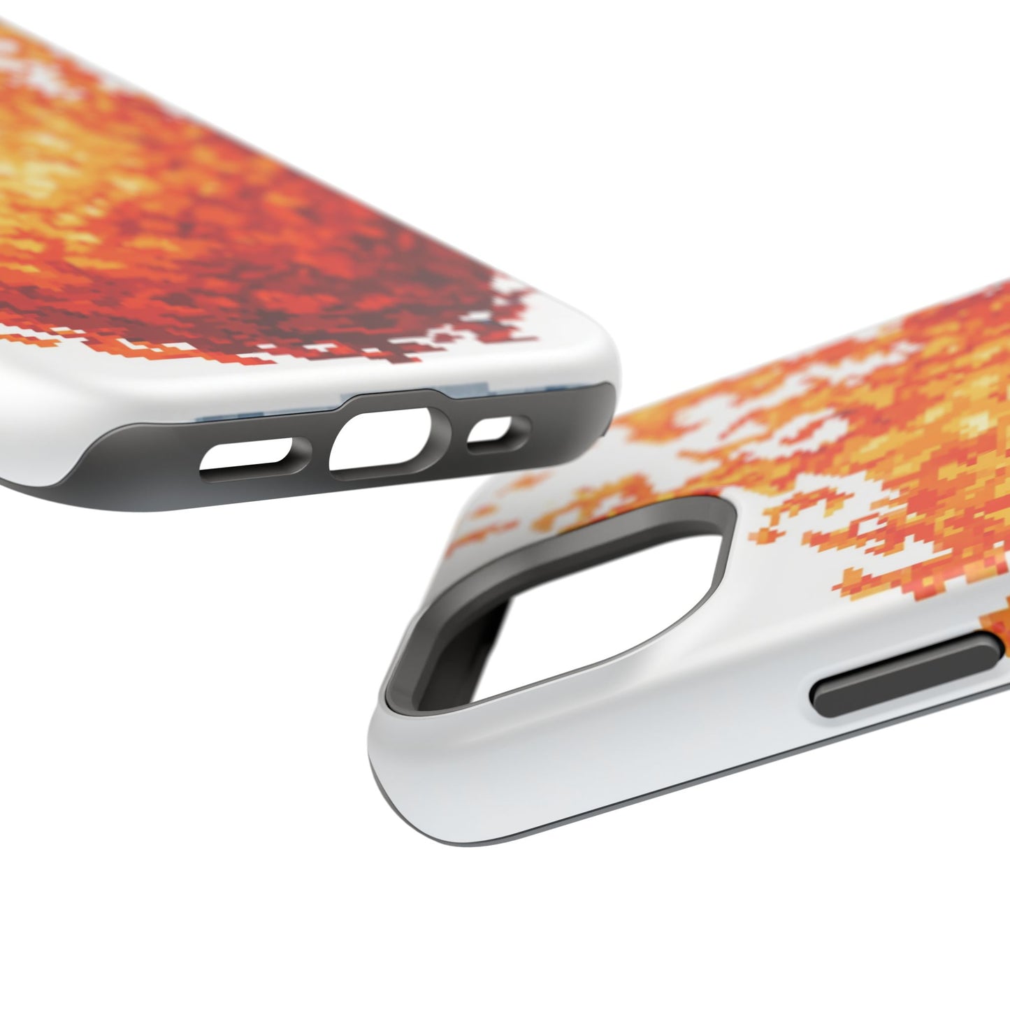 Impact-Resistant Phone Cases with Fiery Design, Protective Case, Unique Phone Cover, Gamer Gift, Trendy Accessibility