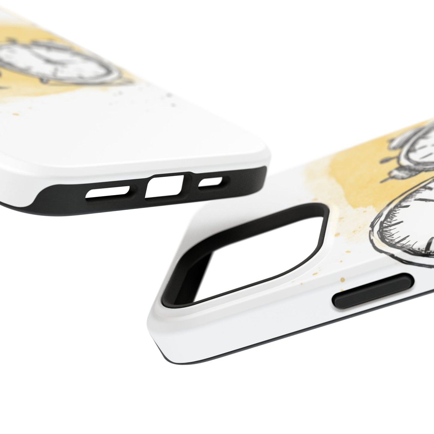 Vintage Clock Phone Case, Impact Resistant Cover for iPhone, Retro Style Gift, Timepiece Design, Unique Phone Accessory