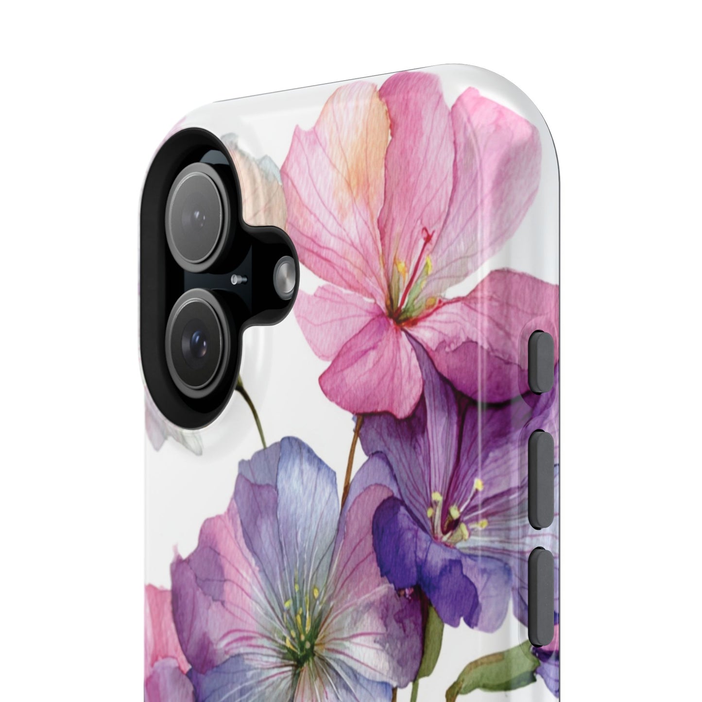 Floral Impact-Resistant Phone Case, Flower Phone Cover, Durable Floral Design Case, Gift for Her, Protective Phone Accessories